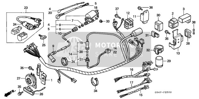 31750735013, Rectificateur Comp. Gegul, Honda, 3